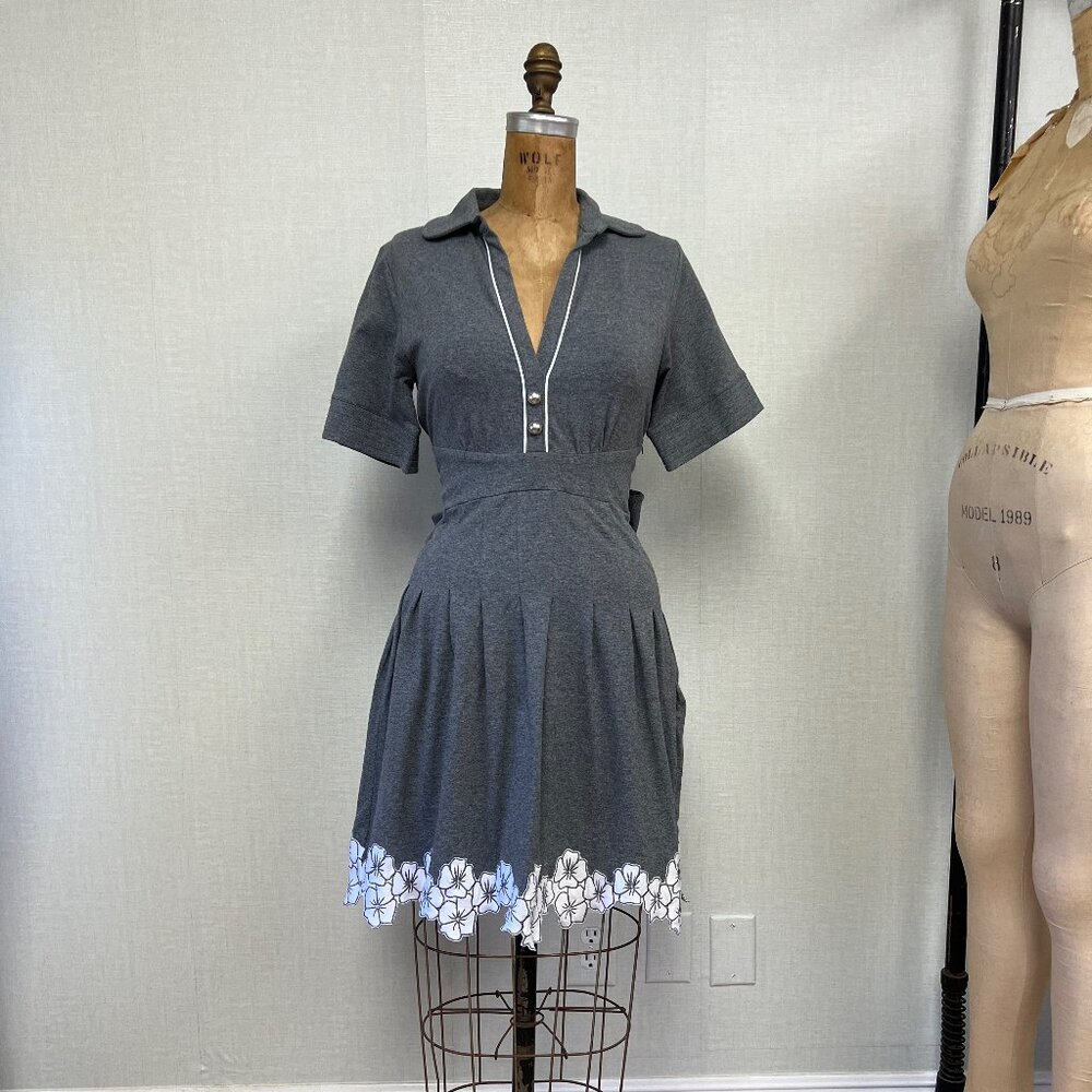 NWT Deadstock 2000s Suzabelle Designer Short Sleeve Floral Dress